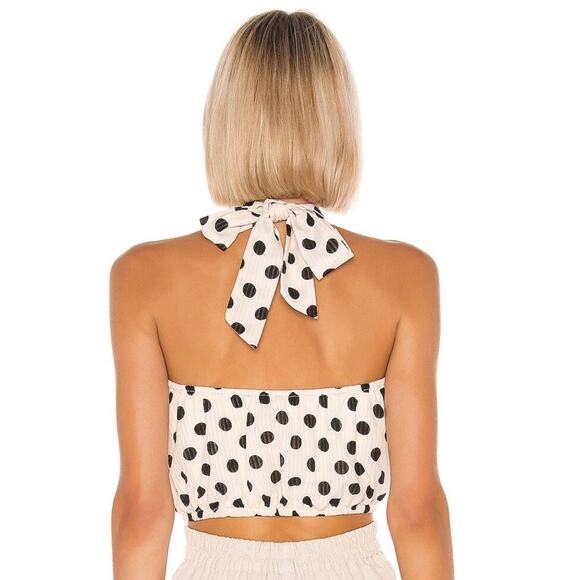 House of Harlow 1960 X REVOLVE Alana Halter in Black & White Size Small - Picture 3 of 3
